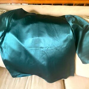 NWT Lilysilk Green Jade Blouse Size Large